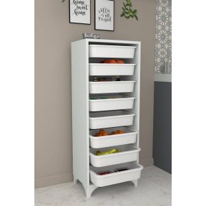 KITO ארון אחסון סלסלות צבע לבן מבית ברדקס